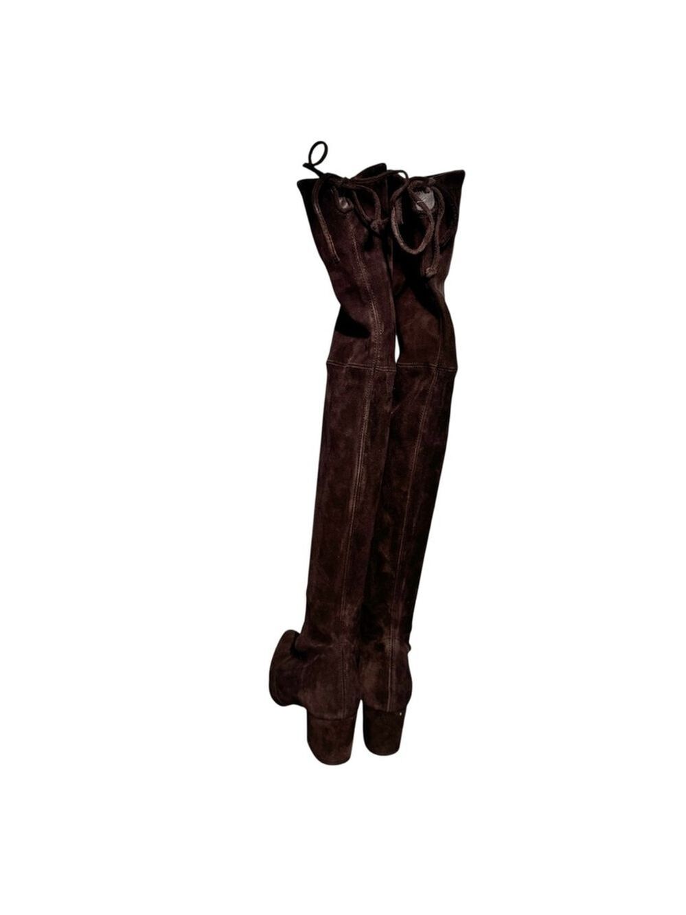 Stuart Weitzman Thighland Over the Knee Stretch Suede Cola Brown size 5 - Picture 3 of 8
